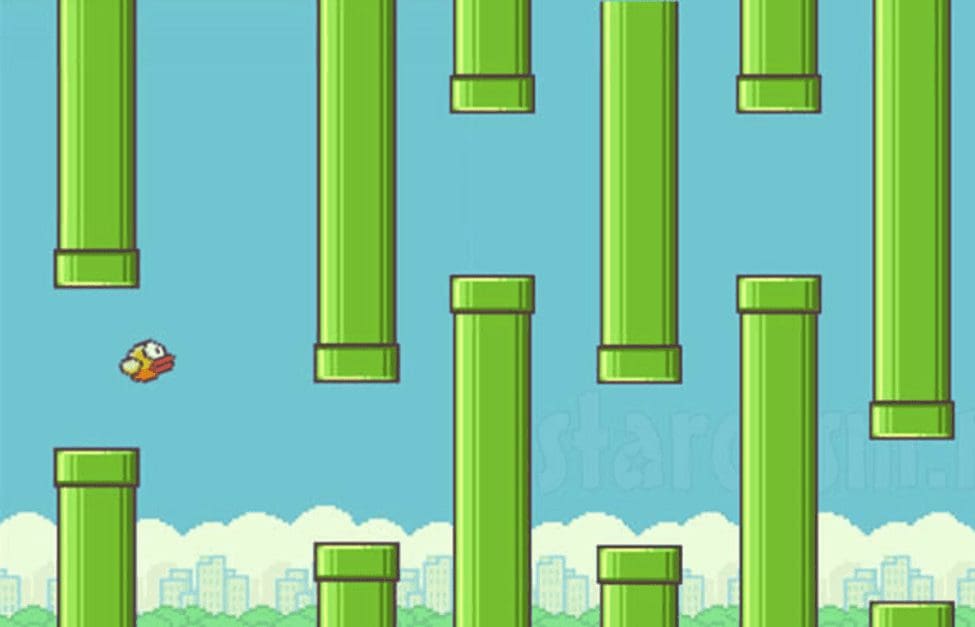 flappy bird interface to show one of the most profitable app ideas