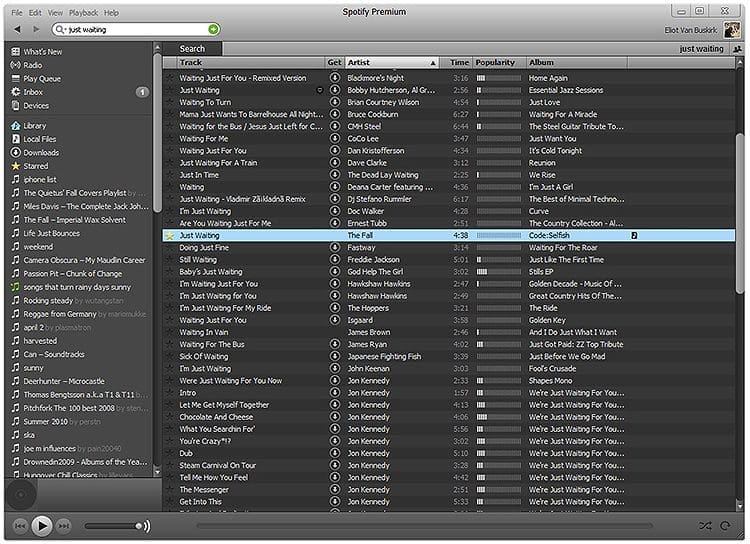 spotify mvp interface