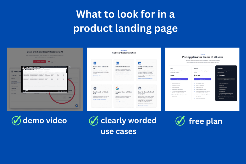 double landing page