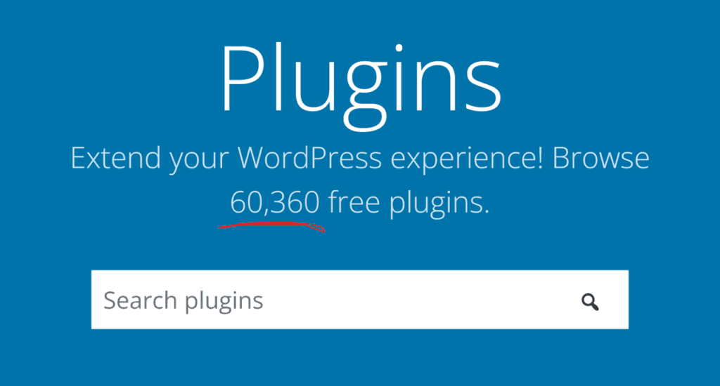 interface of wordpress plugin store