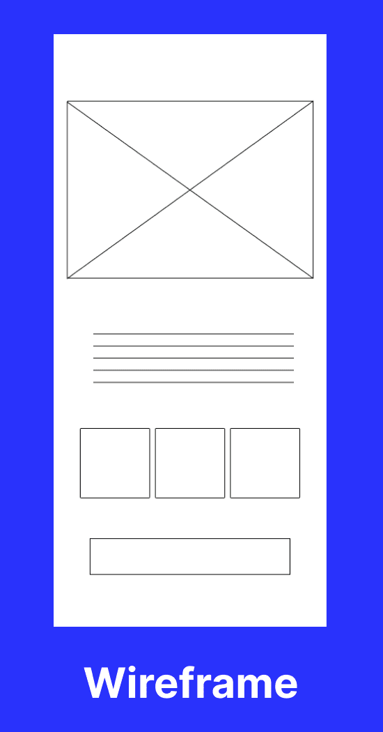 example of wireframe in mobile app development