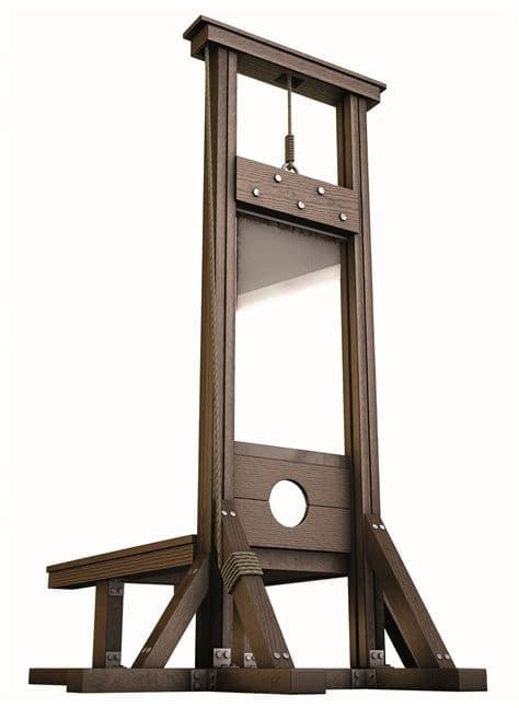 guillotine to show headless application as a play on words