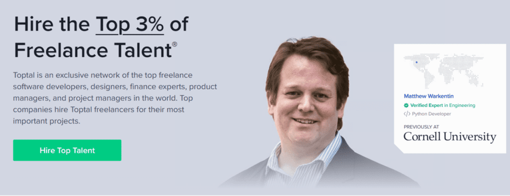 toptal is a platform to find freelance software developers