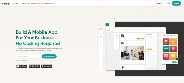adalo to help build simple mobile app mvp without code