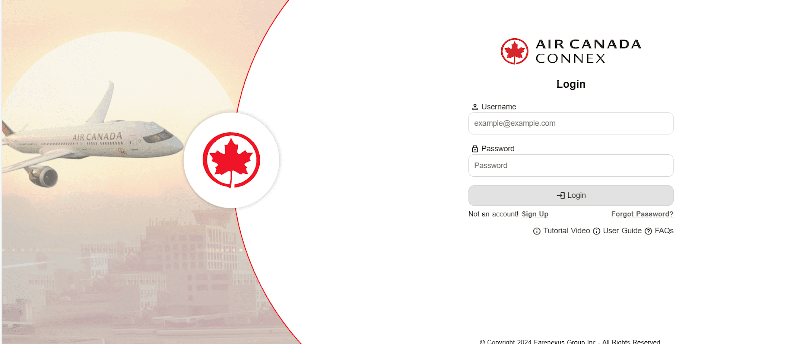 air canada conex software