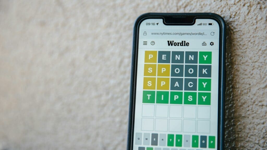 wordle mobile web app example