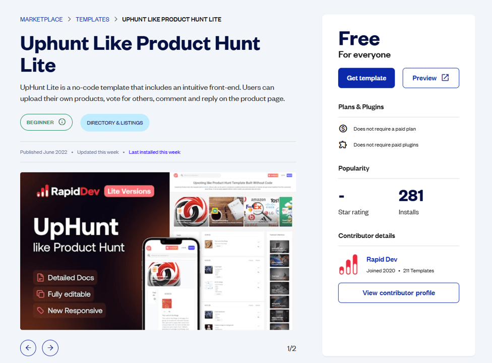 make money with no code directories
