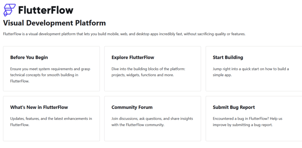 flutterflow documentation