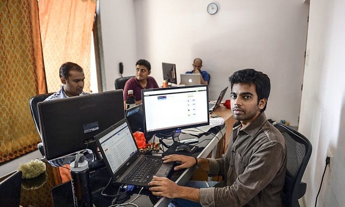 indian developers as a joke about how commonly india is thought of as an offshore software developer site