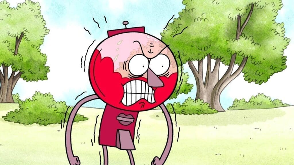 benson from regular show as a joke about a nightmare client woeking with offhsore developers