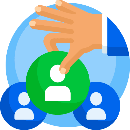 new-hire icon as a reference to deciding whether to hire developers directly or through recruitment agency