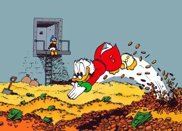 pool of money to symbolise rich client who can hire offshore us developers